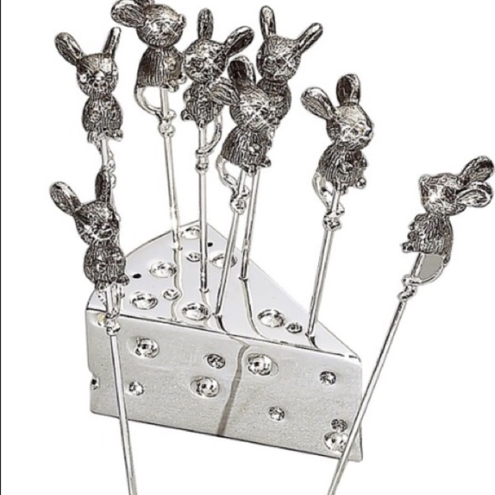 Godinger mice cheese picks